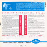 Joaquín Rodrigo, Narciso Yepes, Manuel de Falla, Gonzalo Soriano, Orquesta Nacional De España Director Ataúlfo Argenta : Concierto De Aranjuez / Noches En Los Jardines De España (LP, RE)