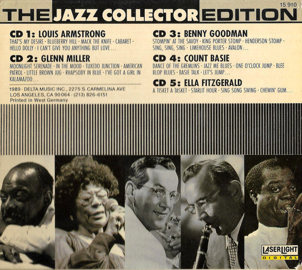 Louis Armstrong / Glenn Miller / Benny Goodman / Count Basie / Ella Fitzgerald : The Jazz Collector Edition (5xCD, Comp + Box)