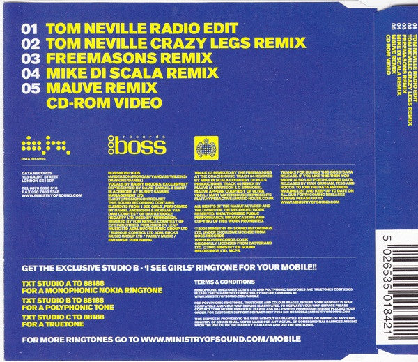 Studio B : I See Girls (Crazy) (CD, Single, Enh)