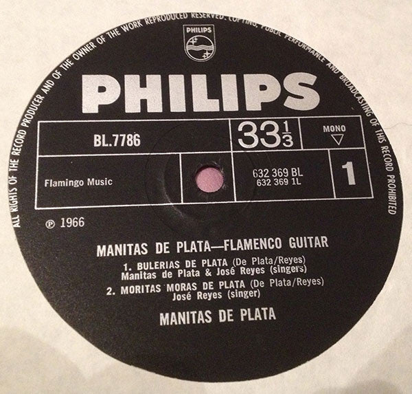 Manitas De Plata : Flamenco Guitar (LP, Mono, Mon)