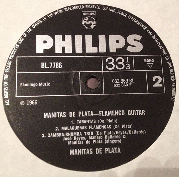Manitas De Plata : Flamenco Guitar (LP, Mono, Mon)