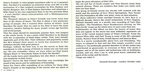 Various : Peter's Friends — The Album (CD, Album)