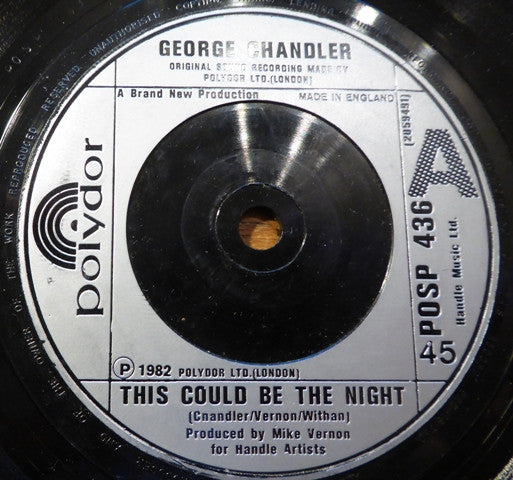 George Chandler : This Could Be The Night (7")