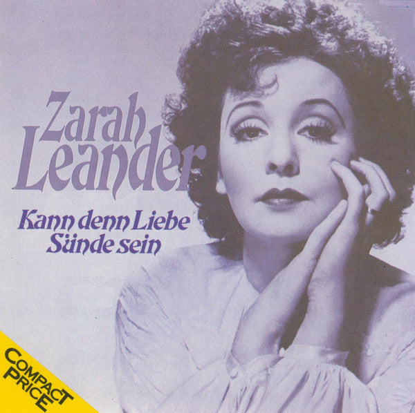 Zarah Leander : Kann Denn Liebe Sünde Sein (CD, Comp)
