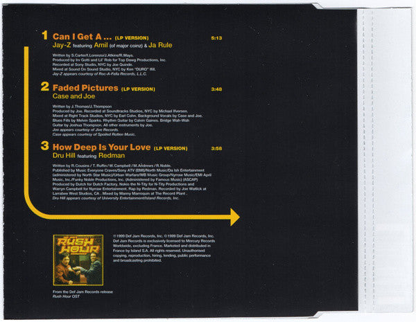Jay-Z Featuring Amil And Ja Rule : Can I Get A... (Def Jam's Rush Hour EP) (CD, EP, Single)