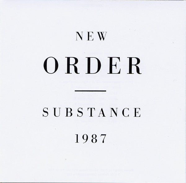 New Order : Substance (2xCD, Comp, RE, WMM)