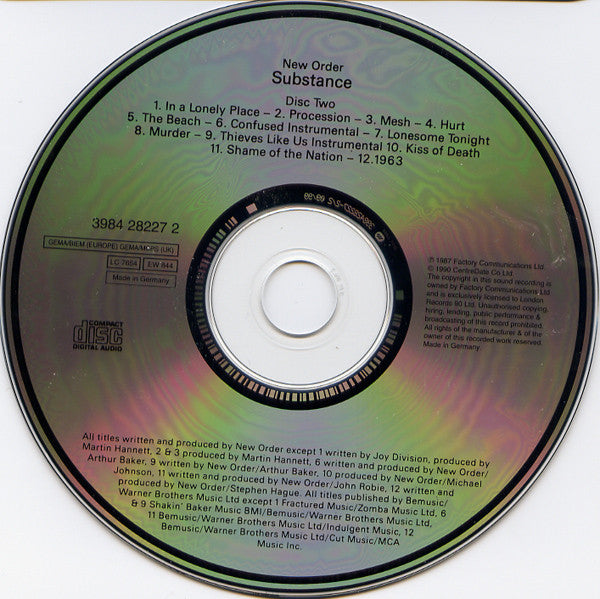 New Order : Substance (2xCD, Comp, RE, WMM)