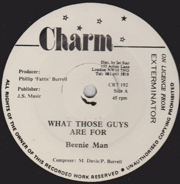Beenie Man : What Those Guys Are For (12")