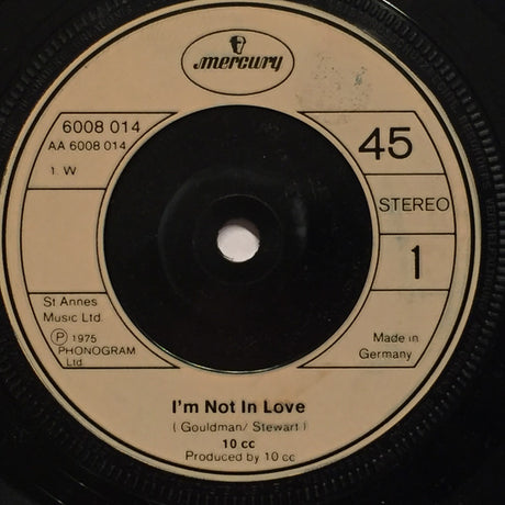 10cc : I'm Not In Love (7", Single, Ger)