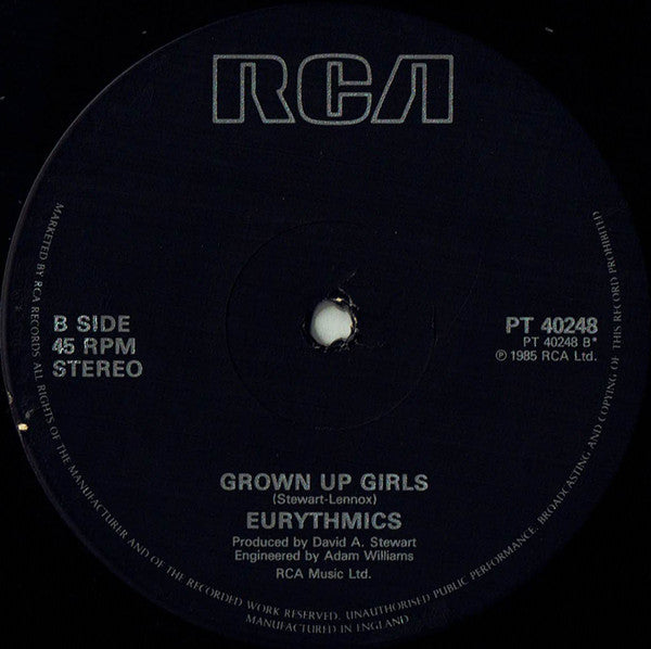 Eurythmics : There Must Be An Angel (Playing With My Heart) (12", Single)