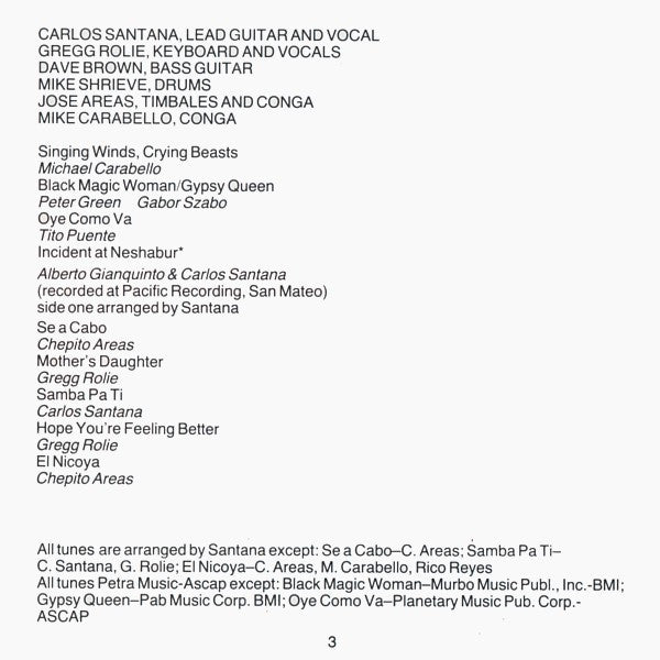 Santana : Abraxas (CD, Album, RE)