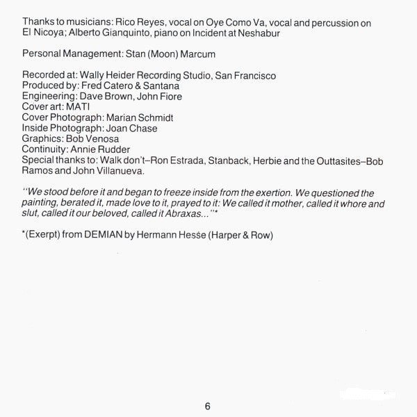 Santana : Abraxas (CD, Album, RE)