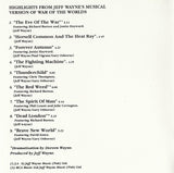 Jeff Wayne : Highlights From Jeff Wayne's Musical Version Of The War Of The Worlds (CD, Album, RE)