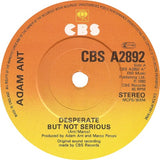 Adam Ant - Desperate But Not Serious (7) (Very Good Plus (VG)) - DaddyPop