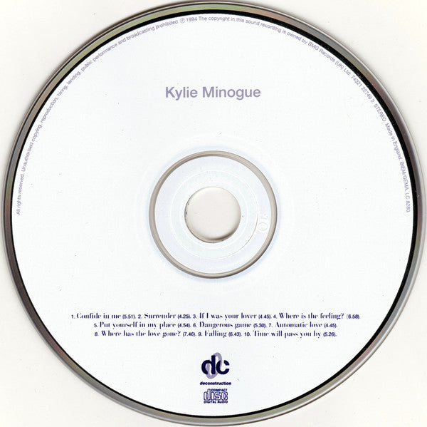 Kylie Minogue : Kylie Minogue (CD, Album)