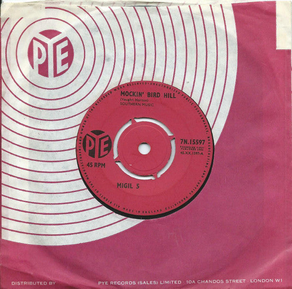 Migil Five : Mockin' Bird Hill (7", Single, Kno)