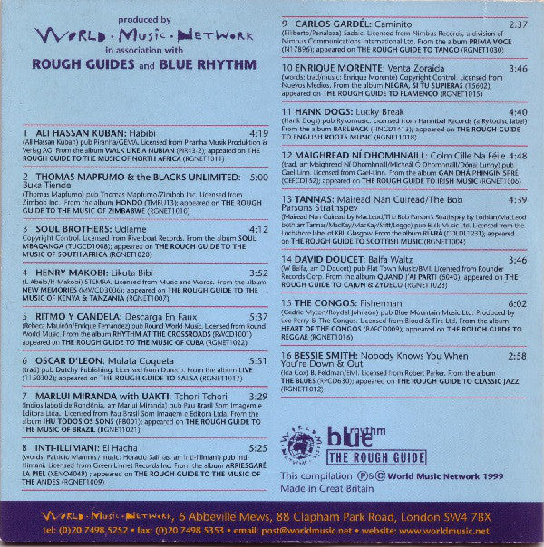 Various : The Rough Guide Music Sampler (CD, Smplr, Car)