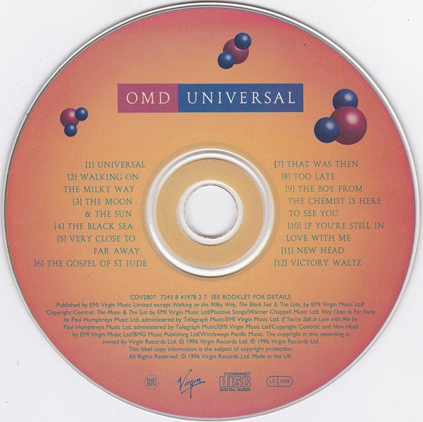 Orchestral Manoeuvres In The Dark - Universal (CD) (Very Good Plus (VG)) - DaddyPop