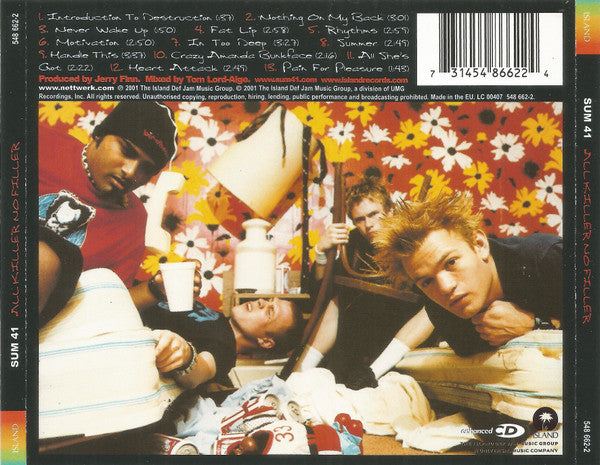 Sum 41 : All Killer No Filler (CD, Album, Enh)