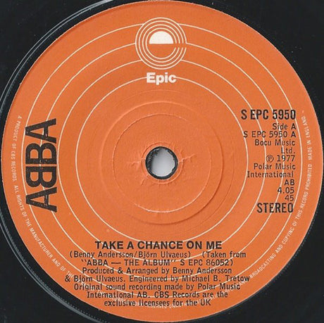 ABBA : Take A Chance On Me (7", Single)