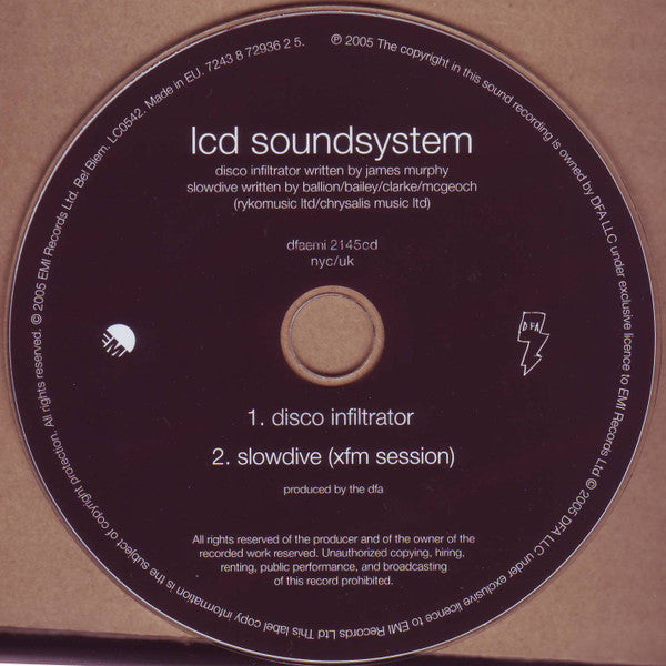 LCD Soundsystem : Disco Infiltrator (CD, Single)