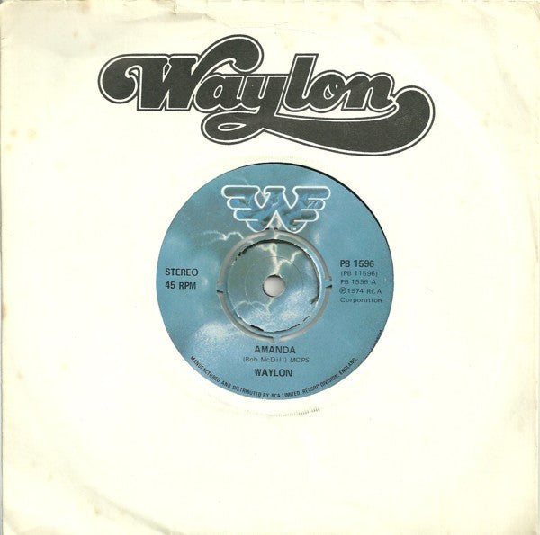 Waylon Jennings : Amanda (7", Single)