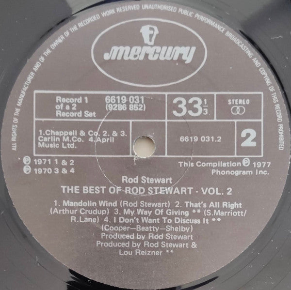 Rod Stewart : The Best Of Rod Stewart Vol. 2 (2xLP, Comp, Gat)