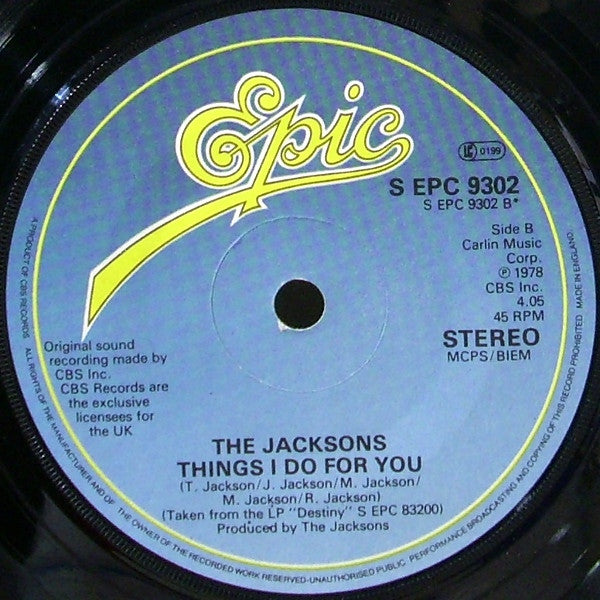 The Jacksons : Lovely One (7", Single)