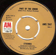 Strawbs : Part Of The Union  (7", Single, Pus)