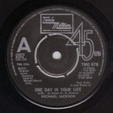 Michael Jackson : One Day In Your Life / Take Me Back (7", Single, RE, Pus)