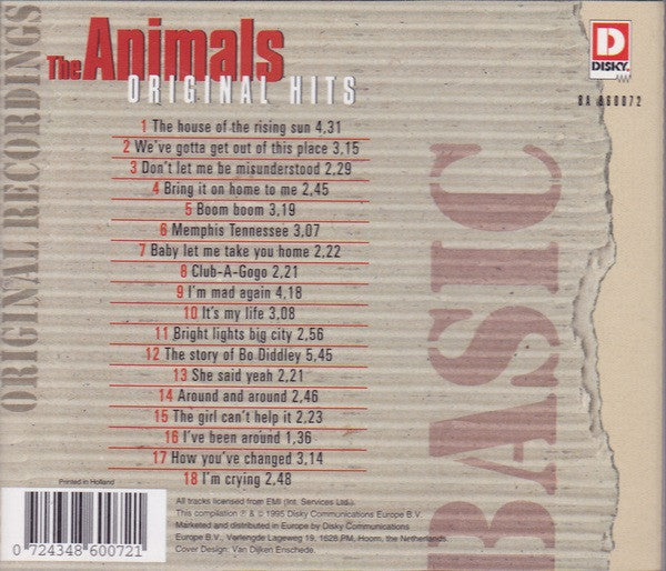 The Animals : Original Hits (CD, Comp)