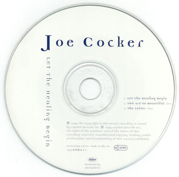 Joe Cocker : Let The Healing Begin (CD, Single, CD2)