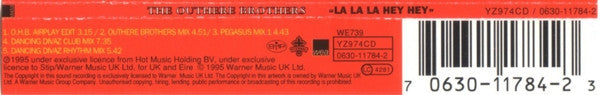 The Outhere Brothers : La La La Hey Hey (CD, Single)