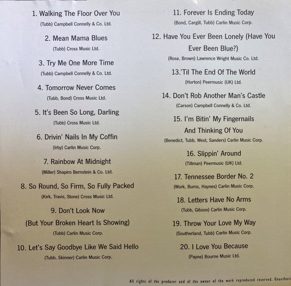 Ernest Tubb : Famous Country Music Makers (CD, Comp)