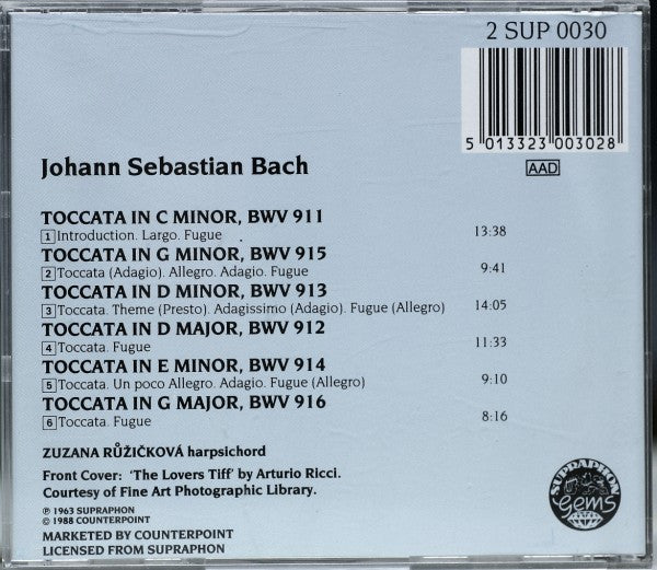 Johann Sebastian Bach : Toccatas And Fugues (CD)