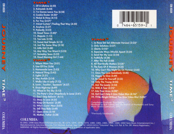Journey - Time (3xCD) (Very Good Plus (VG)) - DaddyPop