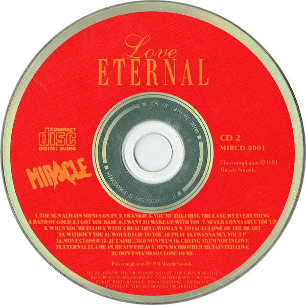 Various : Love Eternal - 42 Number One Hits Of Love (2xCD, Comp)