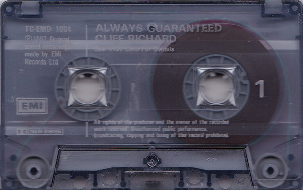 Cliff Richard : Always Guaranteed (Cass, Album)