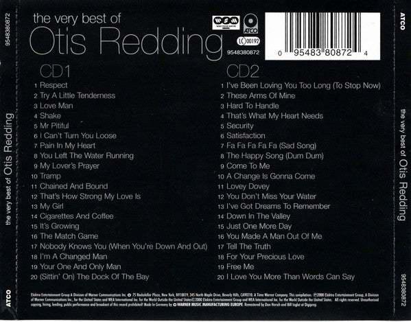 Otis Redding : The Very Best Of Otis Redding (2xCD, Comp, RM)