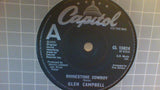 Glen Campbell : Rhinestone Cowboy (7", RP, Bla)