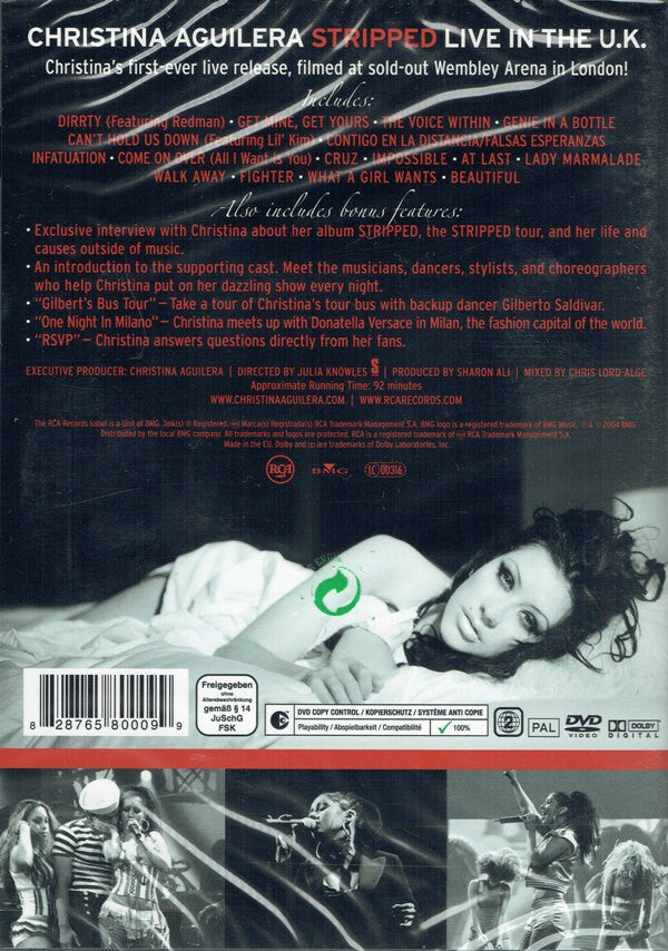 Christina Aguilera : Stripped (Live In The U.K.) (DVD-V, Copy Prot., PAL)