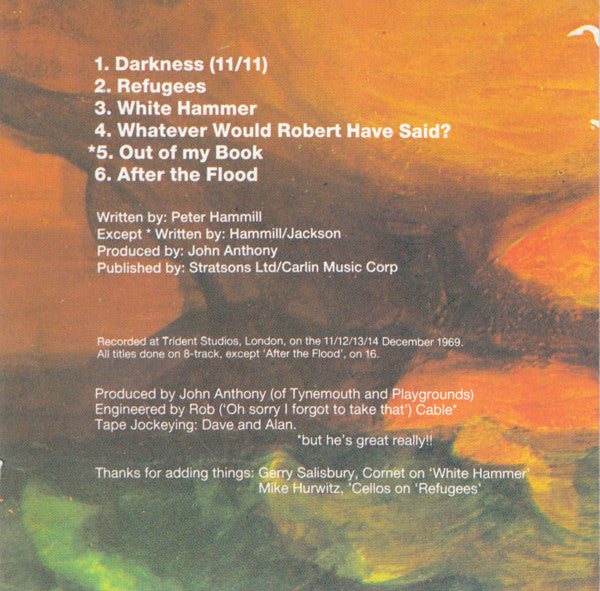 Van Der Graaf Generator : The Least We Can Do Is Wave To Each Other (CD, Album, RE, RP, Ude)