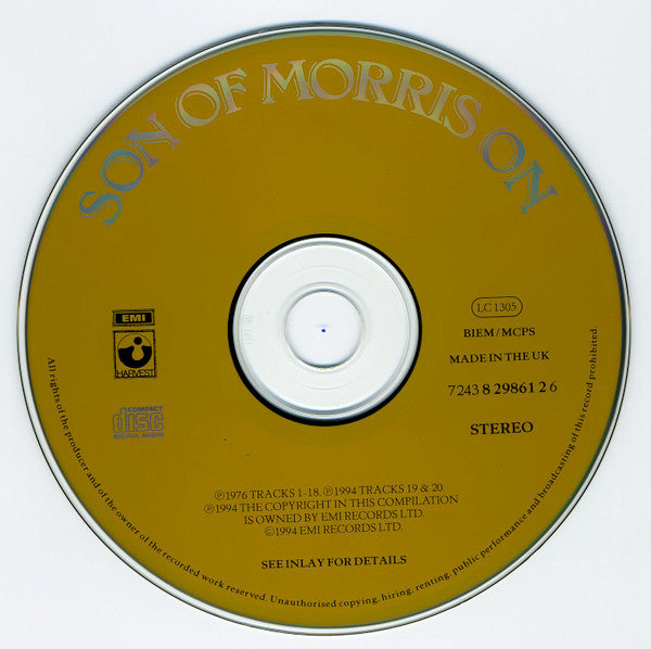 Ashley Hutchings, Simon Nicol, John Tams, Philip Pickett, Michael Gregory (2), Dave Mattacks, Shirley Collins, Martin Carthy, John Watcham, John Rodd (2), Albion Morris Men, Ian Cutler, Adderbury Village Morris Men : Son Of Morris On (CD, Album, RE)