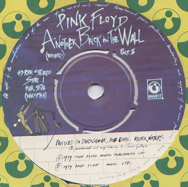 Pink Floyd : Another Brick In The Wall (Part II) (7", Single, Pus)
