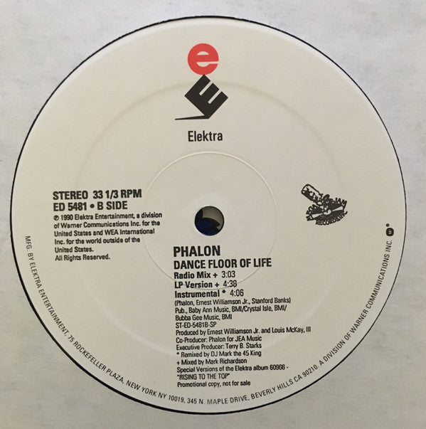 Phalon Alexander : Dance Floor Of Life (12", Promo)