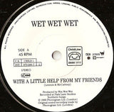 Wet Wet Wet / Billy Bragg : With A Little Help From My Friends / She's Leaving Home (7", Single, Pap)