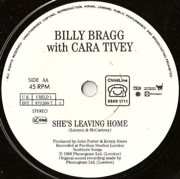 Wet Wet Wet / Billy Bragg : With A Little Help From My Friends / She's Leaving Home (7", Single, Pap)
