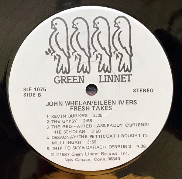 John Whelan And Eileen Ivers : Fresh Takes (LP, Album)