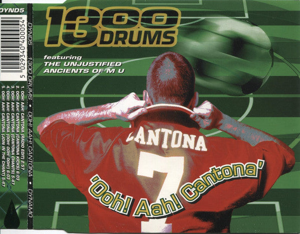 1300 Drums Featuring The Unjustified Ancients Of M U - Ooh! Aah! Cantona (CD) (Very Good Plus (VG)) - DaddyPop