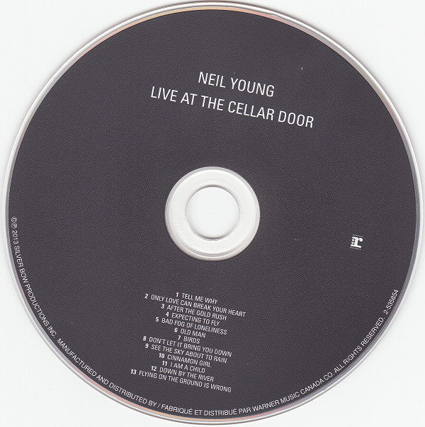 Neil Young : Live At The Cellar Door (CD, Album)